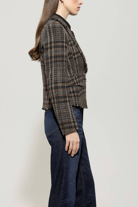 Luisa Cerano - Check One-button Blazer