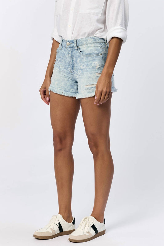 Dear John Denim - Ivy Mid-high Rise Frayed Hem Short