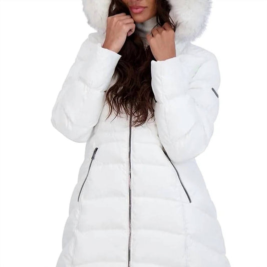 Laundry By Shelli Segal - Quilted Mid-Length Puffer Coat