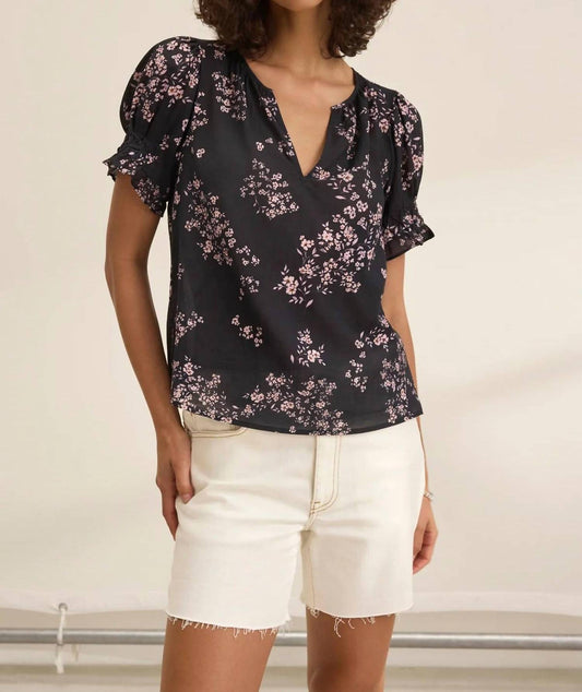 Velvet By Graham & Spencer - Leslie Top in Meadow