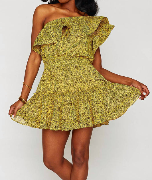 Buddylove - Sofia One Shoulder Ruffle Mini Dress