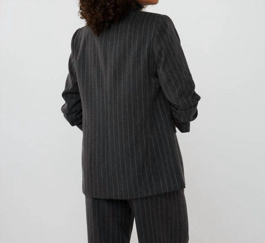 Esqualo - Stripe Stud Blazer