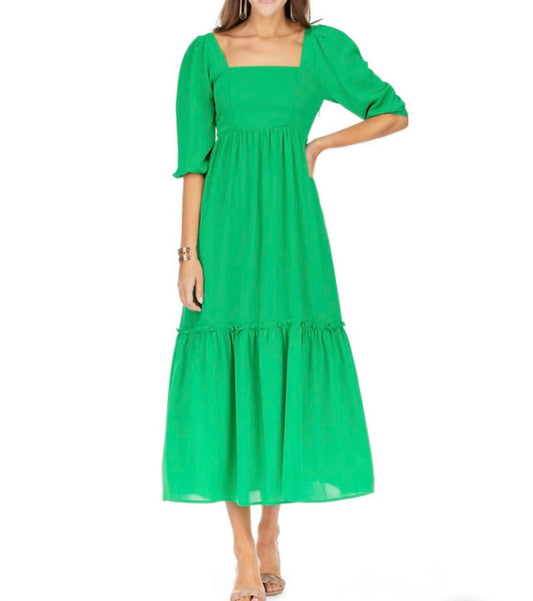 Jade - Quarter sleeve maxi dress