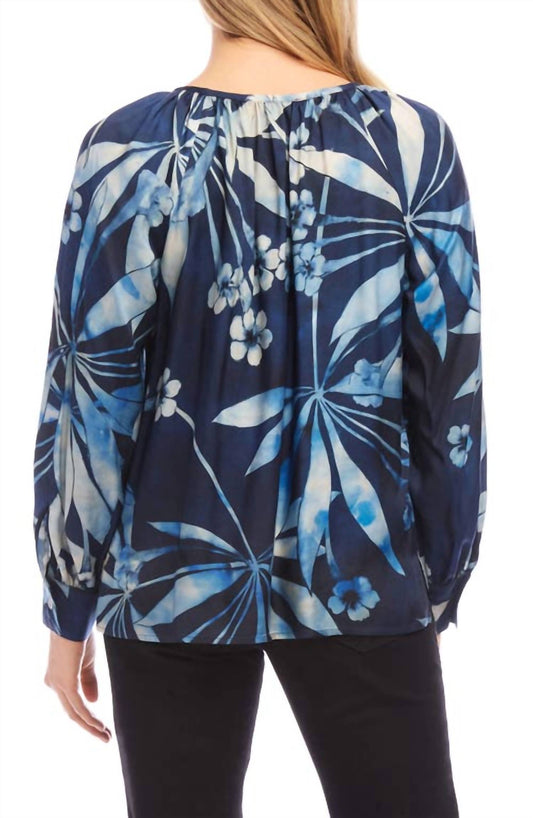 Karen Kane - Printed Peasant Top