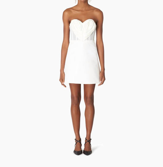 Carolina Herrera - Strapless Sweetheart Neck Mini Dress