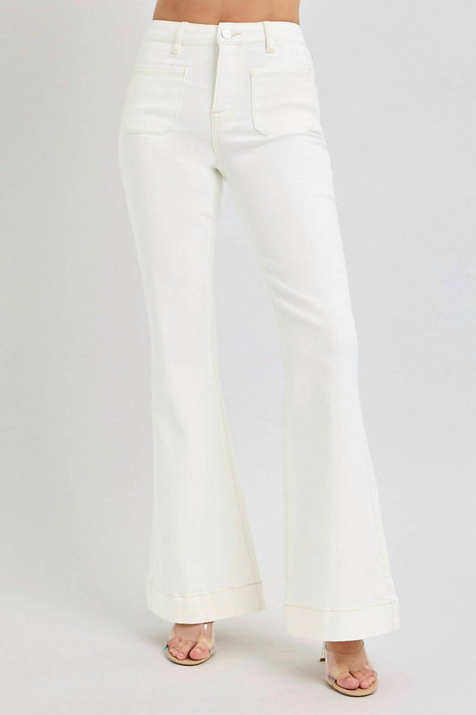 Risen - High Rise Flare Patch Pocket Pants