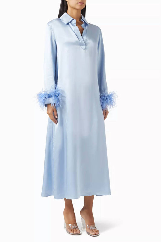 Sleeper - Luna Maxi Dress With Detachable Feathers