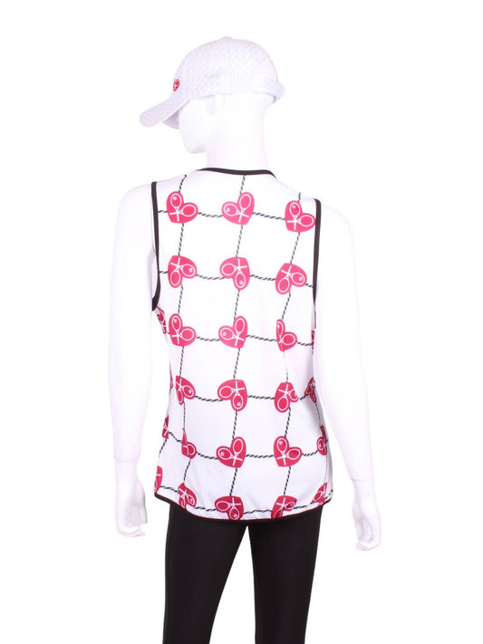 Love Love Tennis - Women's Vee Straight Tank