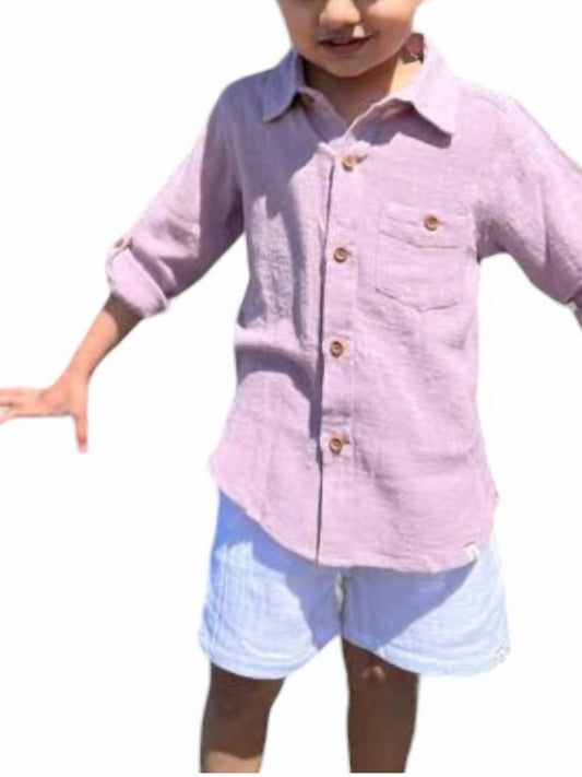 Me & Henry - Boy's Merchant Cotton Long Sleeve Shirt