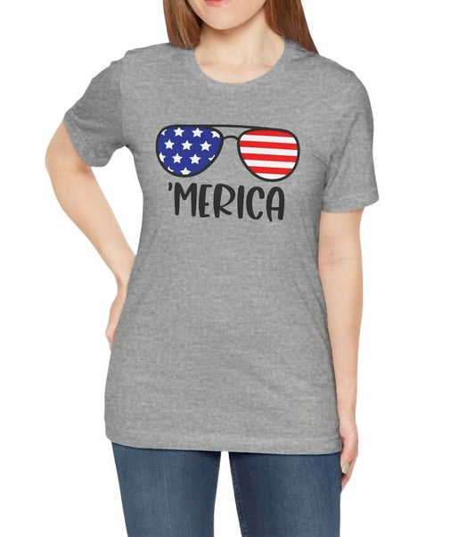 Bella + Canvas - Women's Patriotic T's 'Merica T-Shirt