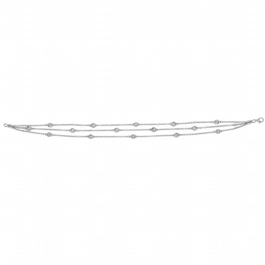 Diana M Jewels - 0.50cts Triple Chain Diamonds Bracelet