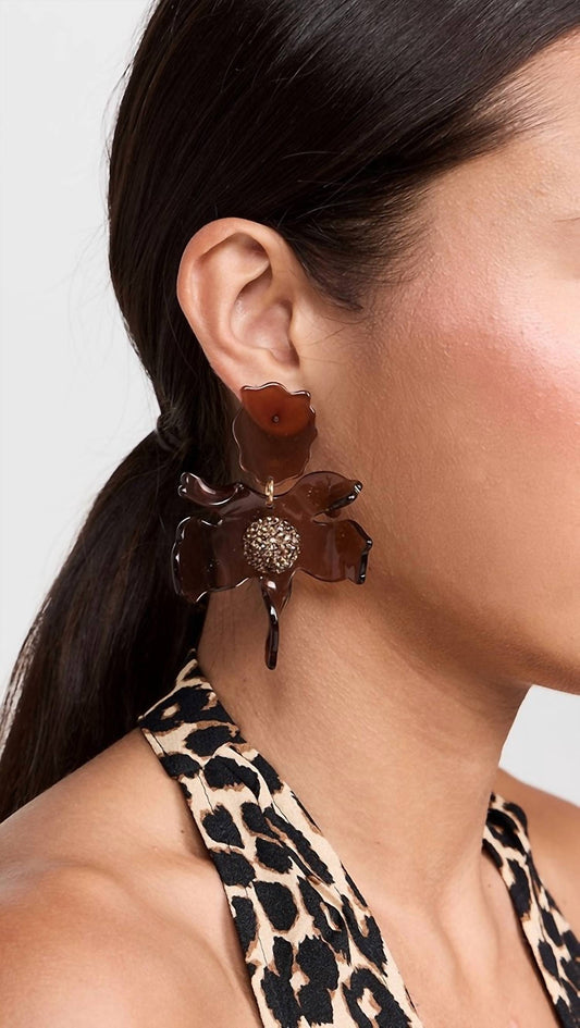 Lele Sadoughi - Women's Crystal Lily Earrings