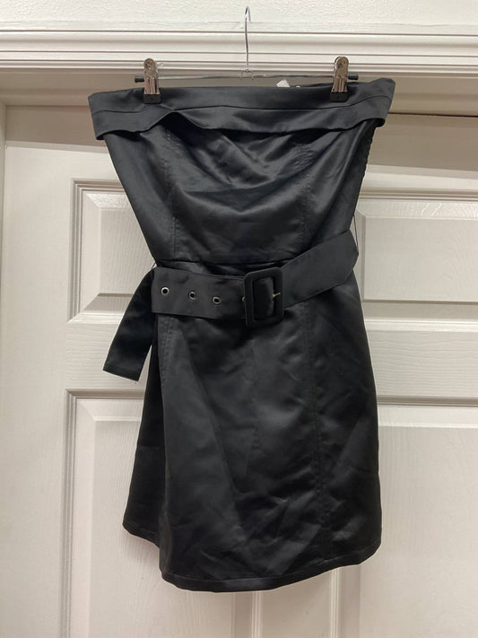 Day + Moon - Women's Strapless Foldover Belted Mini Dress