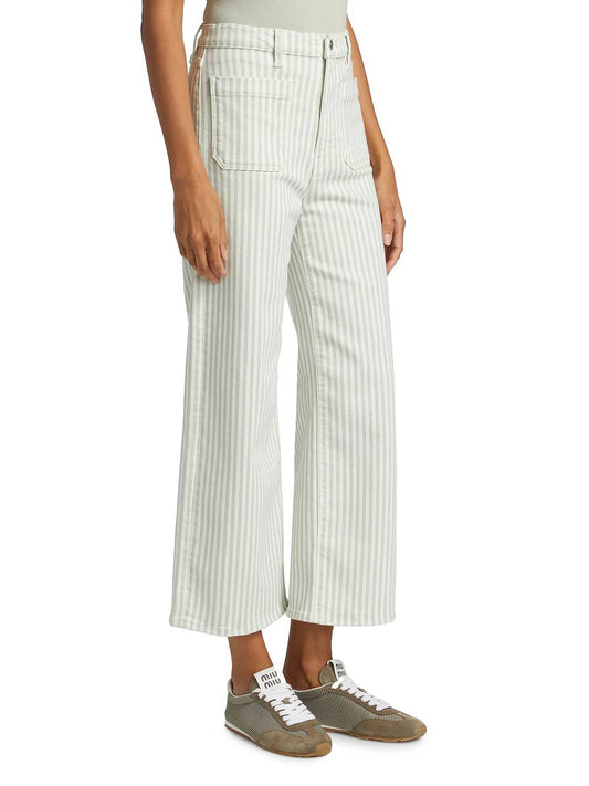 Frame - The Anchor Striped Crop Pants