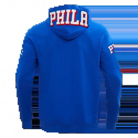 Pro Standard - NBA Philadelphia 76ers CLASSIC CHENILLE MEN’S FULL ZIP PULLOVER HOODIE