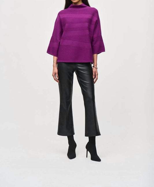 Joseph Ribkoff - Knit Mock Neck Boxy Sweater