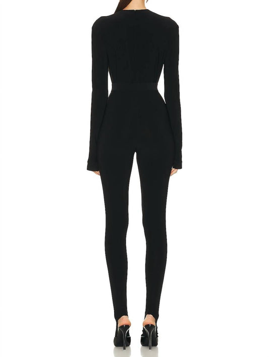Norma Kamali - V-neck With Footie Catsuit