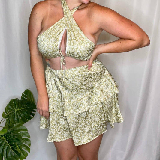 Le Lis - Tropical Babe Floral Skirt Set