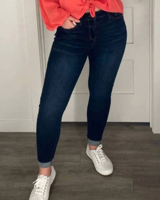 Judy Blue - Women's High Waist With Handsanding Skinny Jeans