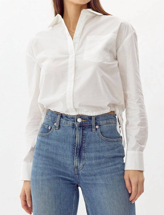 Greylin - Eslee Poplin Drawstring Top