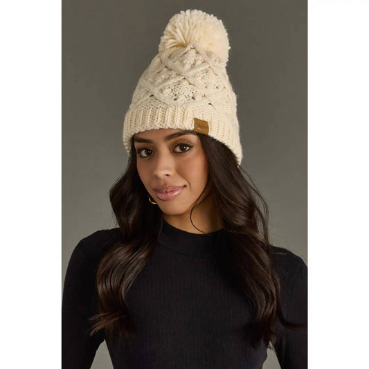 Panache - Women's Knit Pom Hat