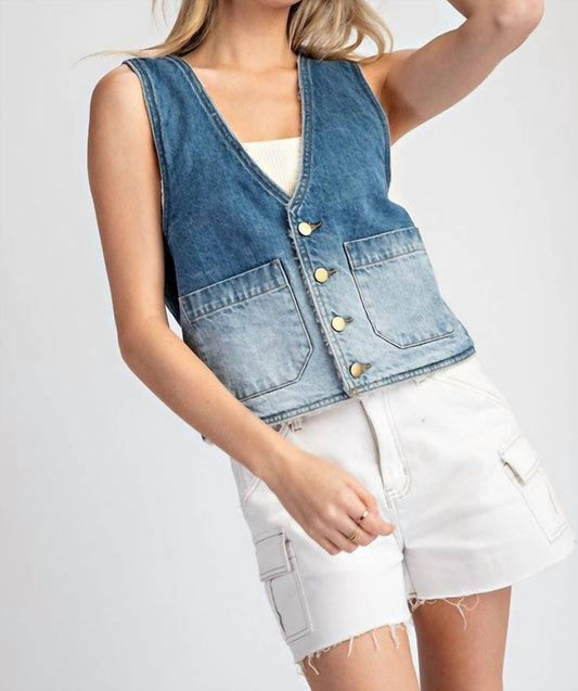 Ee:Some - Sherpa Denim Vest