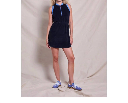 Sundry - Terry Half Zip Mini Dress