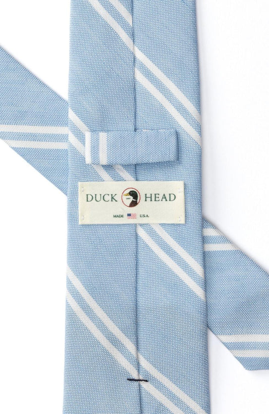 Duck Head - Men's Silk Linen Stripe Tie