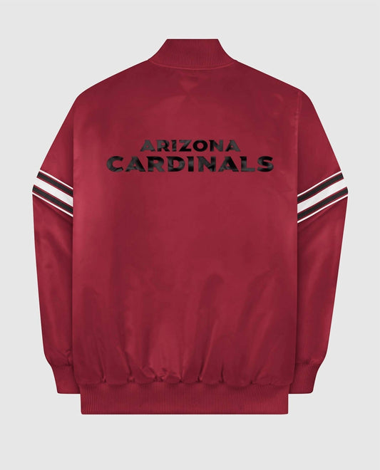 Starter - Men's Arizona Cardinals Satin Full-snap Jacket