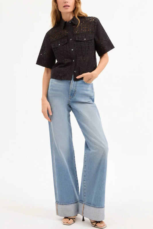 Veronica Beard - Spruce Wide Half-sleeve Top