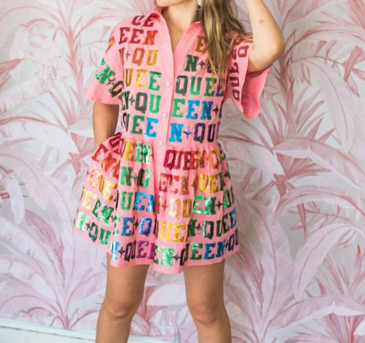 Queen Of Sparkles - Rainbow Queen Romper