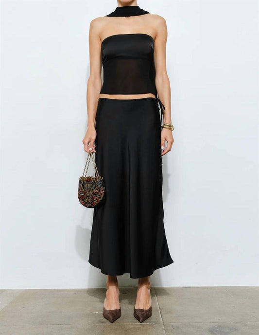 Loucia - Calliope Strapless Scarf Top