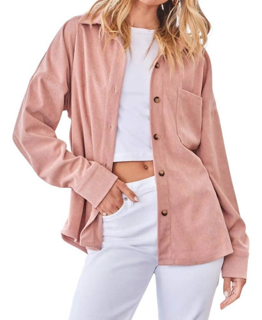 Andree By Unit - We Go Together Corduroy Button Down Shirt