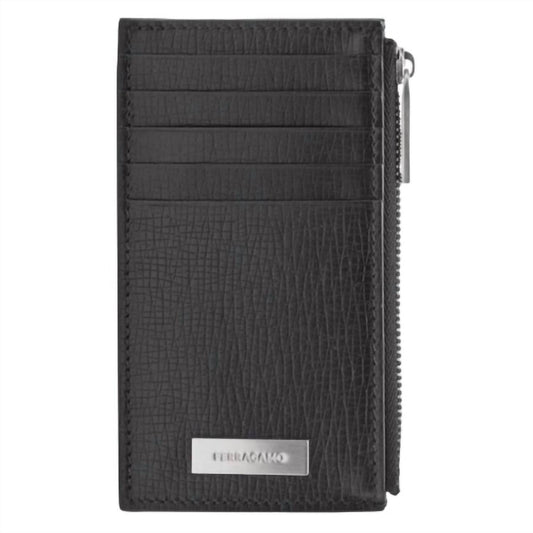 Salvatore Ferragamo - Men's Hammered Calfskin Credit Card Holder