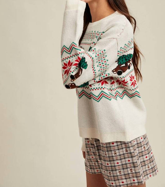 Wishlist - Christmas Tree Car Fair Isle Sweater