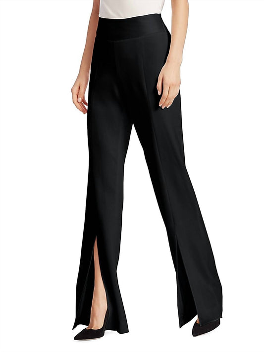 Jonathan Simkhai - ARIAH CREPE SATIN FRONT SLIT PANT