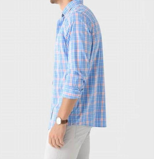 Southern Tide - Beckenham Plaid Intercoastal Long Sleeve Sport Shirt-