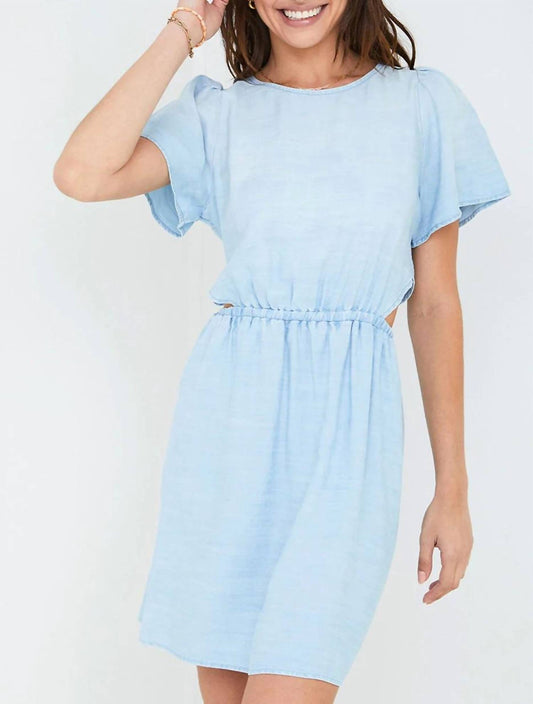 Bella Dahl - SHORT SLEEVE CUT OUT DRESS