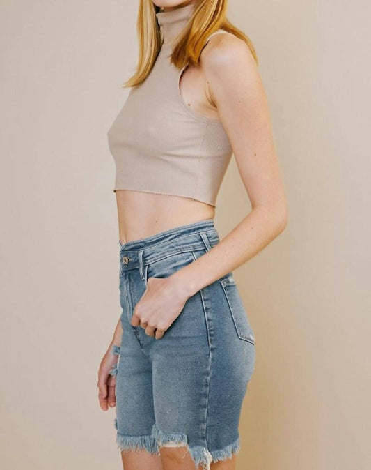 HIGH RISE BERMUDA SHORTS