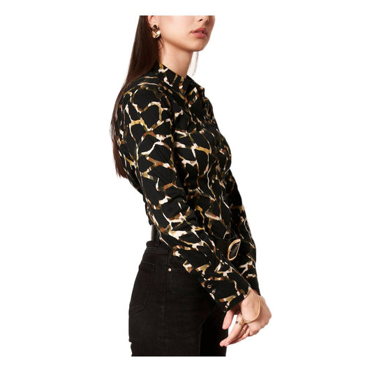 PIA ABSTRACT ANIMAL PRINT BLOUSE