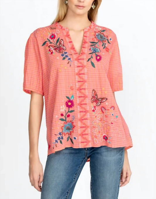 Johnny Was - OLINDA PUFF SLEEVE EFFORTLESS BLOUSE