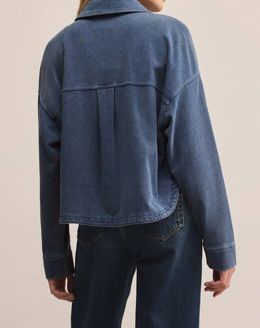 Z Supply - ALL DAY CROPPED KNIT DENIM JACKET