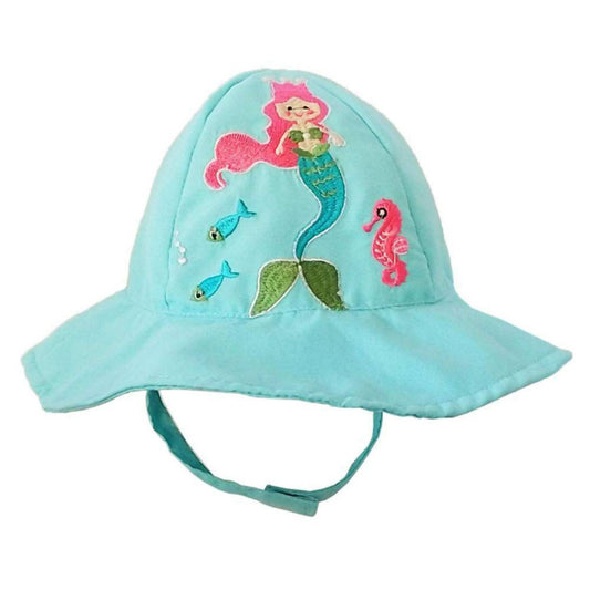 Huggalugs - Baby Girls Mermaid Upf 50+ Sunhat