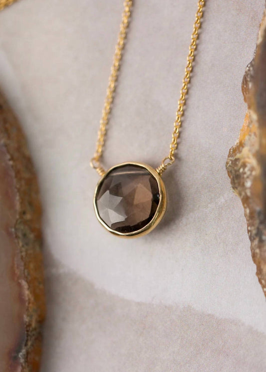 Anne Vaughan - Smoky Quartz Focal Necklace