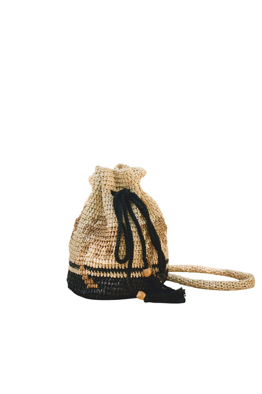 Hunter Bell - Raffia Bucket Bag
