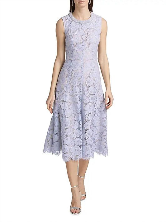 Self-Portrait - Pearl Lace Midi Dress