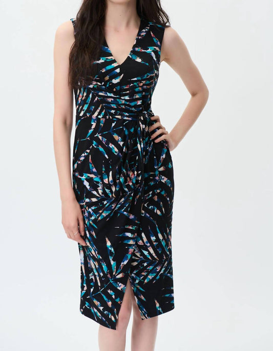 Joseph Ribkoff - Palm Print Wrap Dress