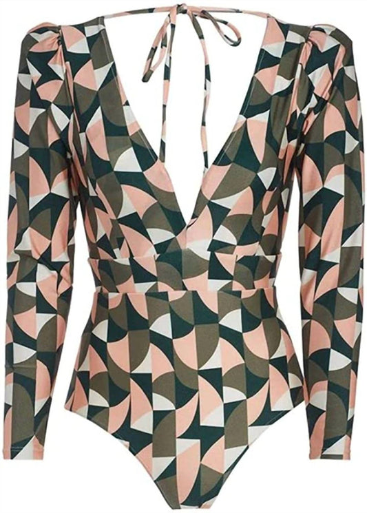 Plitka Geometric Print Rashguard