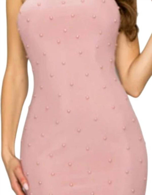 Privy - Faux Pearl Cami Midi Dress