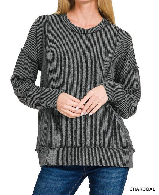 Zenana - Mia Corded Pullover